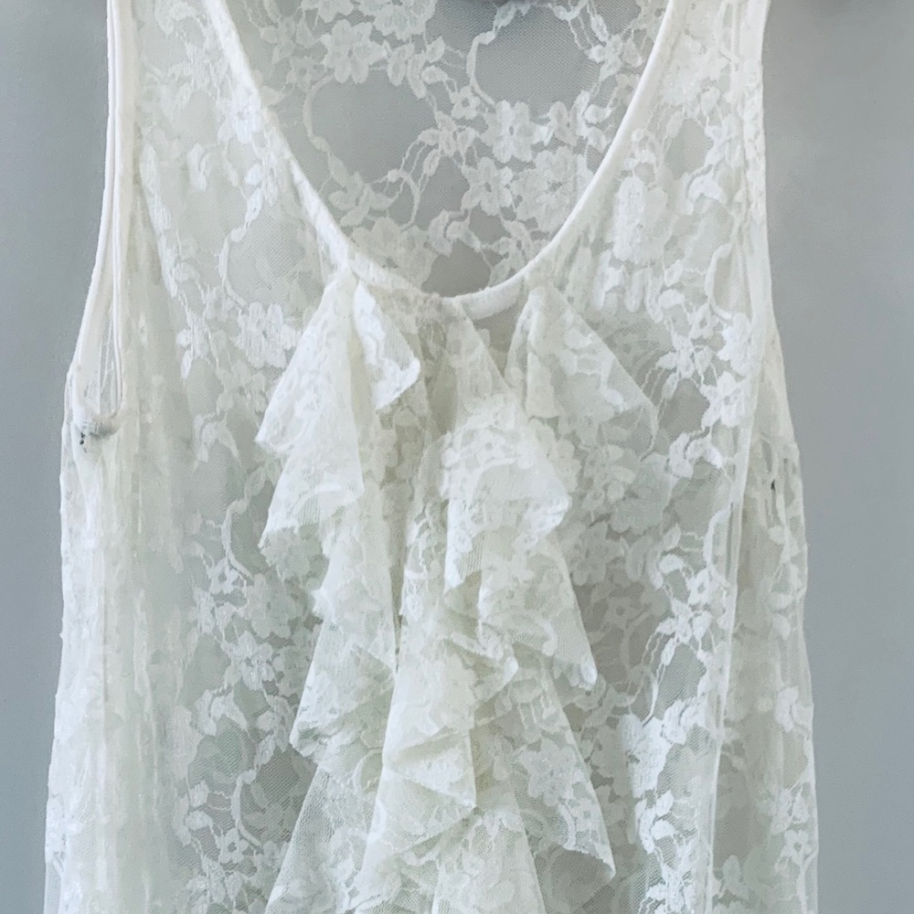 Sheer Floral Lace Top